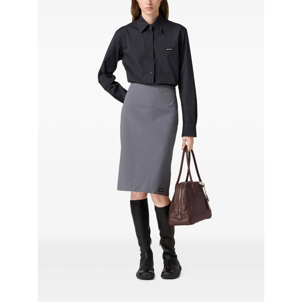 Miu Miu Grey Skirts - Pencil Skirts Women MIU MIU