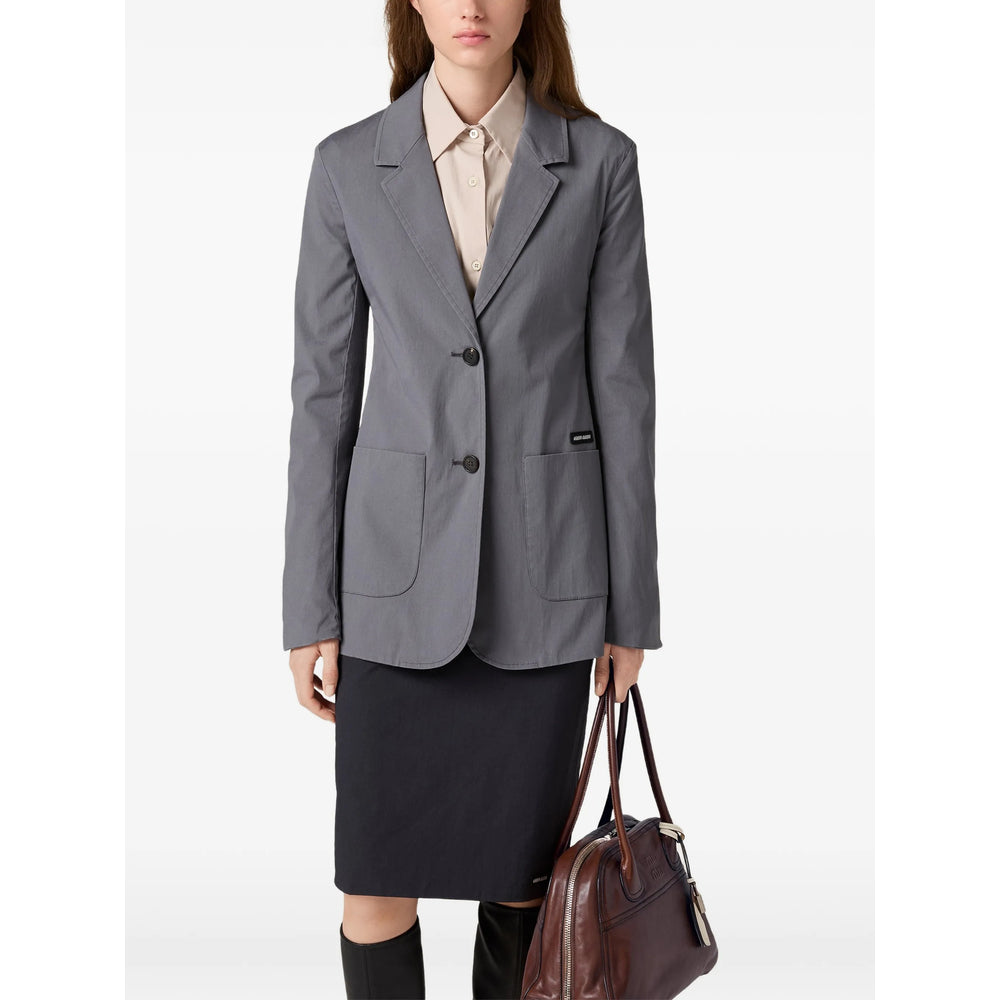 Miu Miu Grey Jackets - Blazers Women MIU MIU