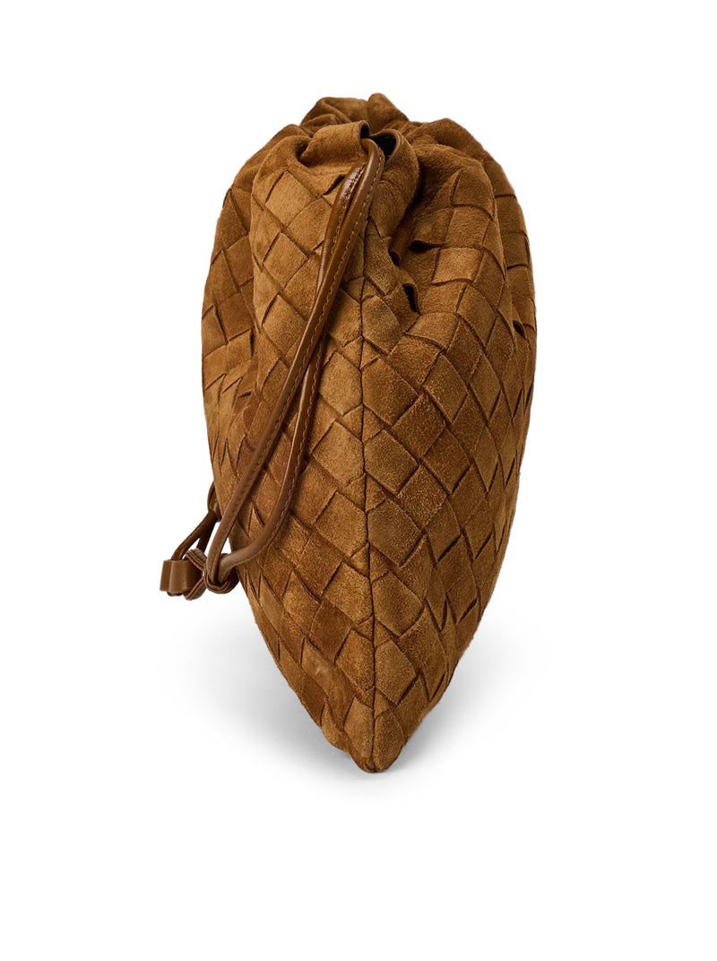 Bottega Veneta Women Medium Suede Clutch BOTTEGA VENETA