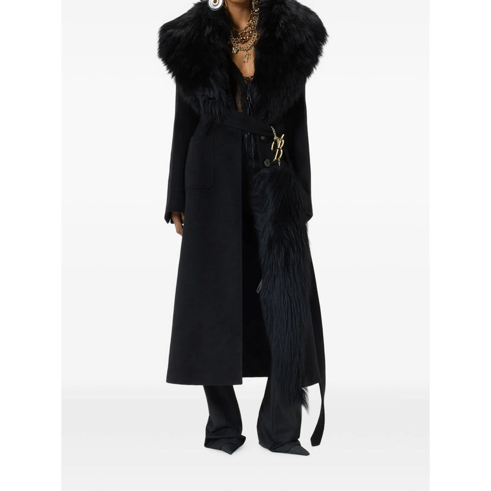 Blumarine Black Coats - Single Breasted Coats Women BLUMARINE