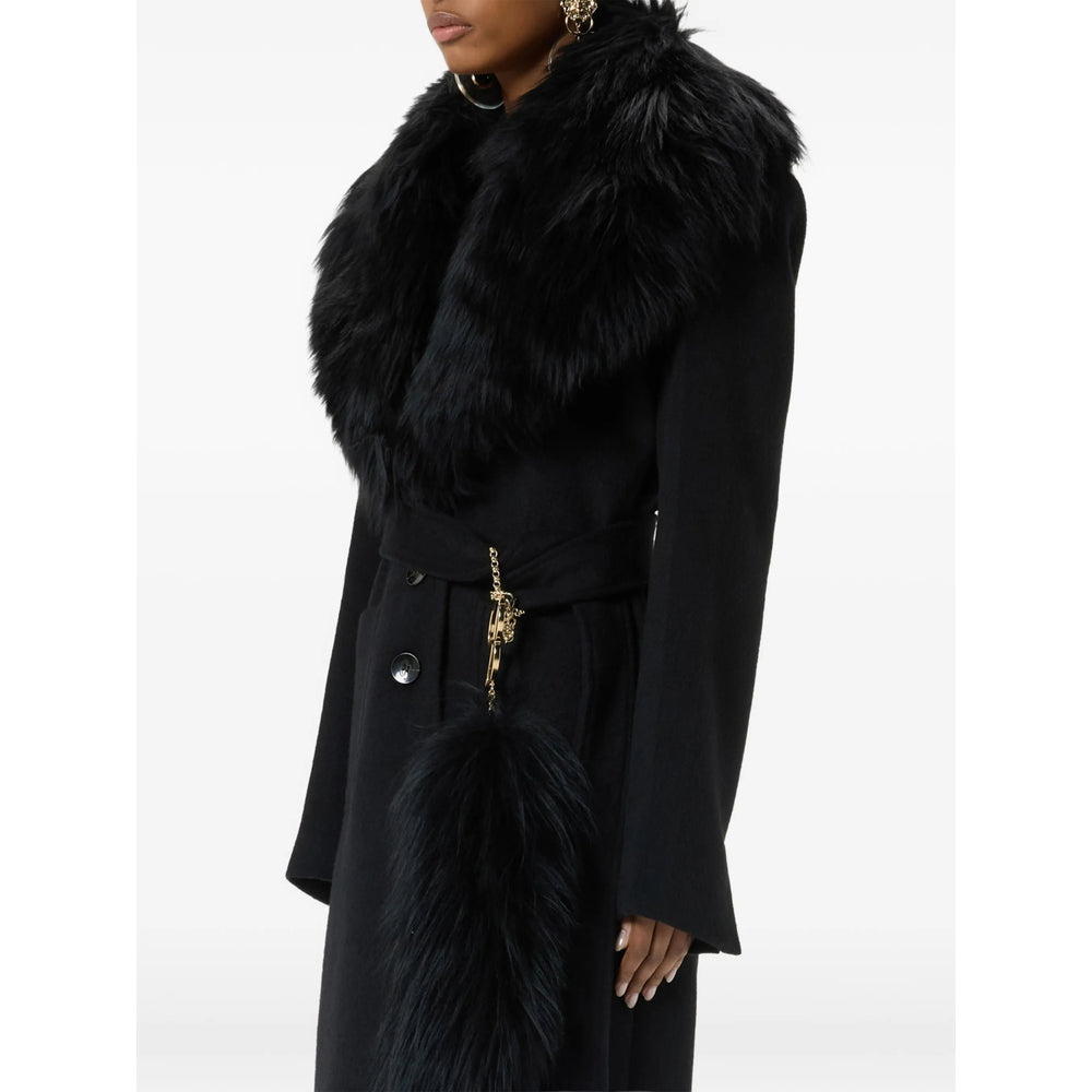 Blumarine Black Coats - Single Breasted Coats Women BLUMARINE