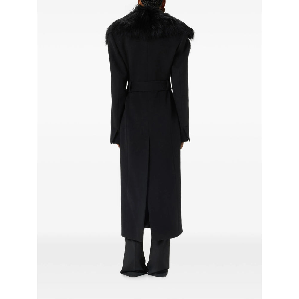 Blumarine Black Coats - Single Breasted Coats Women BLUMARINE