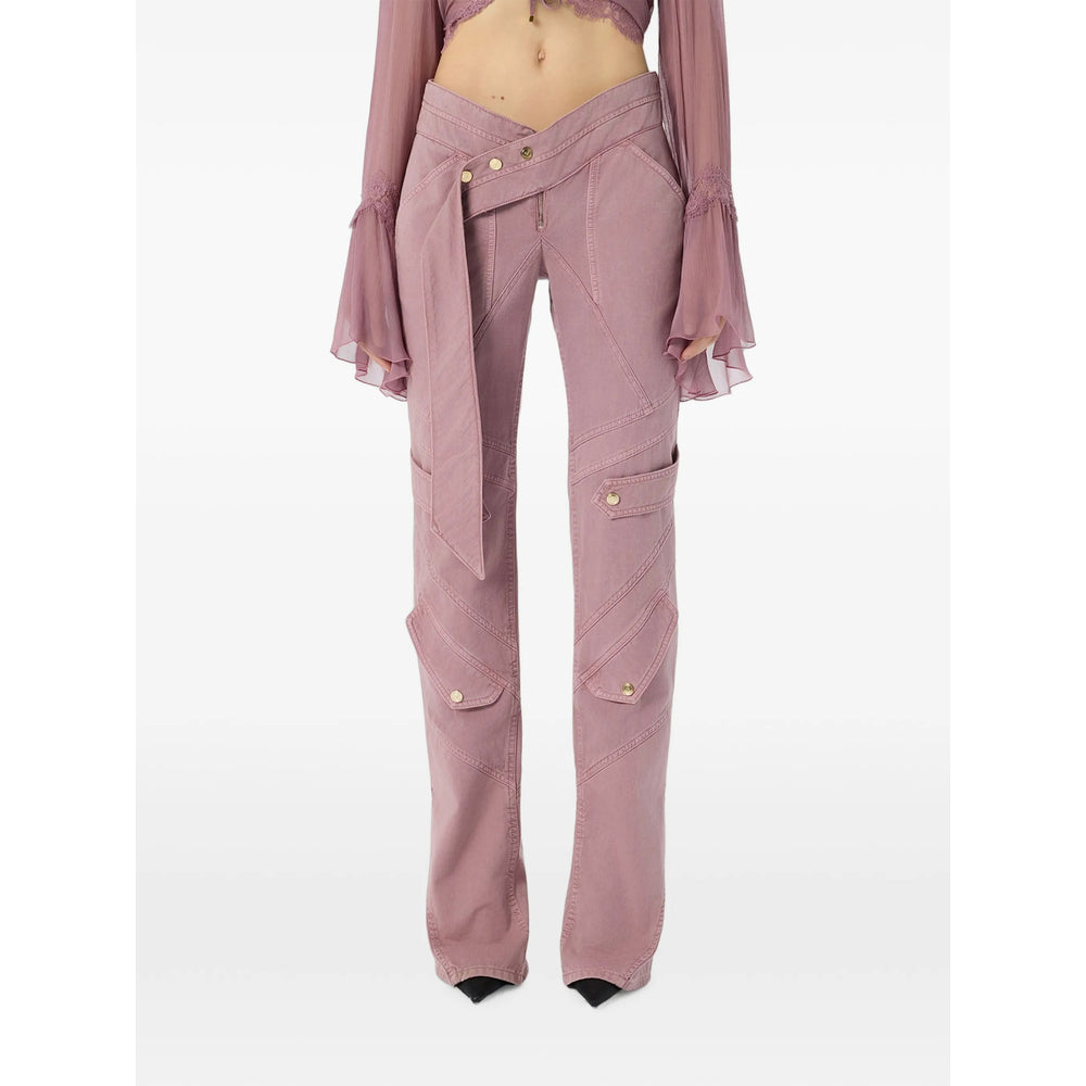 Blumarine Pink Trousers - Straight Trousers Women BLUMARINE