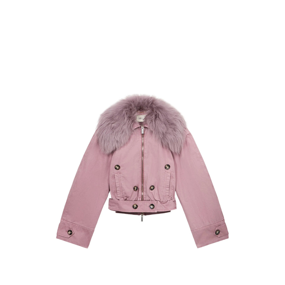 Blumarine Pink Jackets - Military Jackets Women BLUMARINE