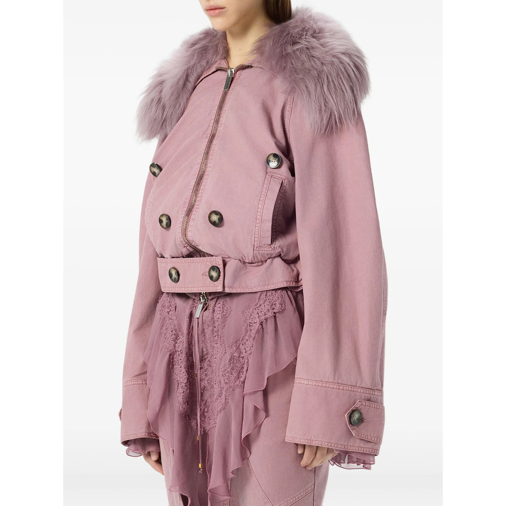 Blumarine Pink Jackets - Military Jackets Women BLUMARINE