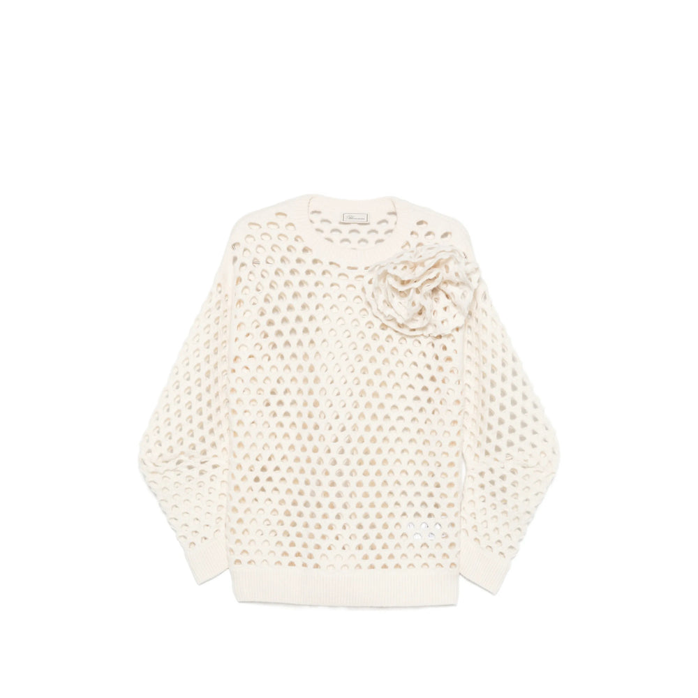 Blumarine White Knitwear - Jumpers Women BLUMARINE