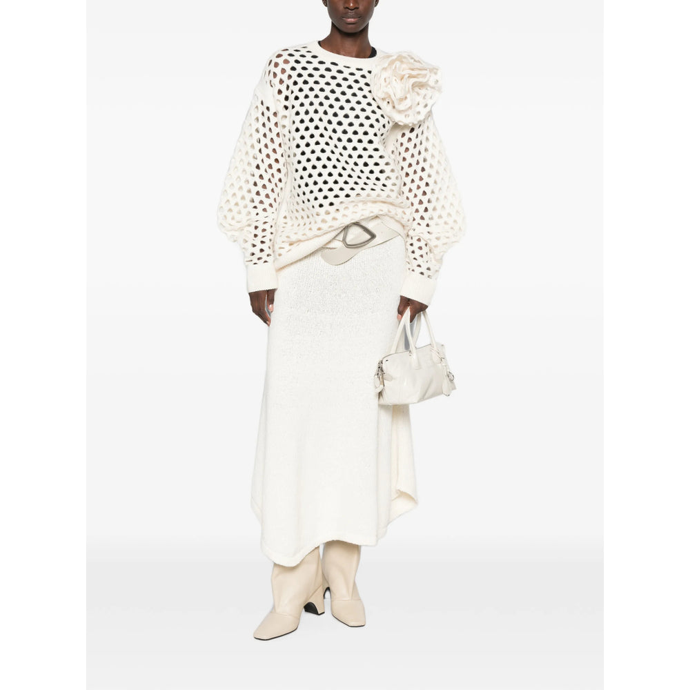 Blumarine White Knitwear - Jumpers Women BLUMARINE