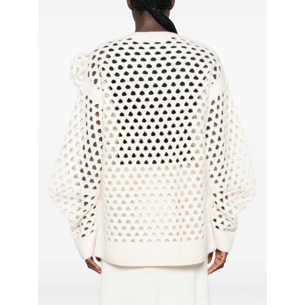 Blumarine White Knitwear - Jumpers Women BLUMARINE