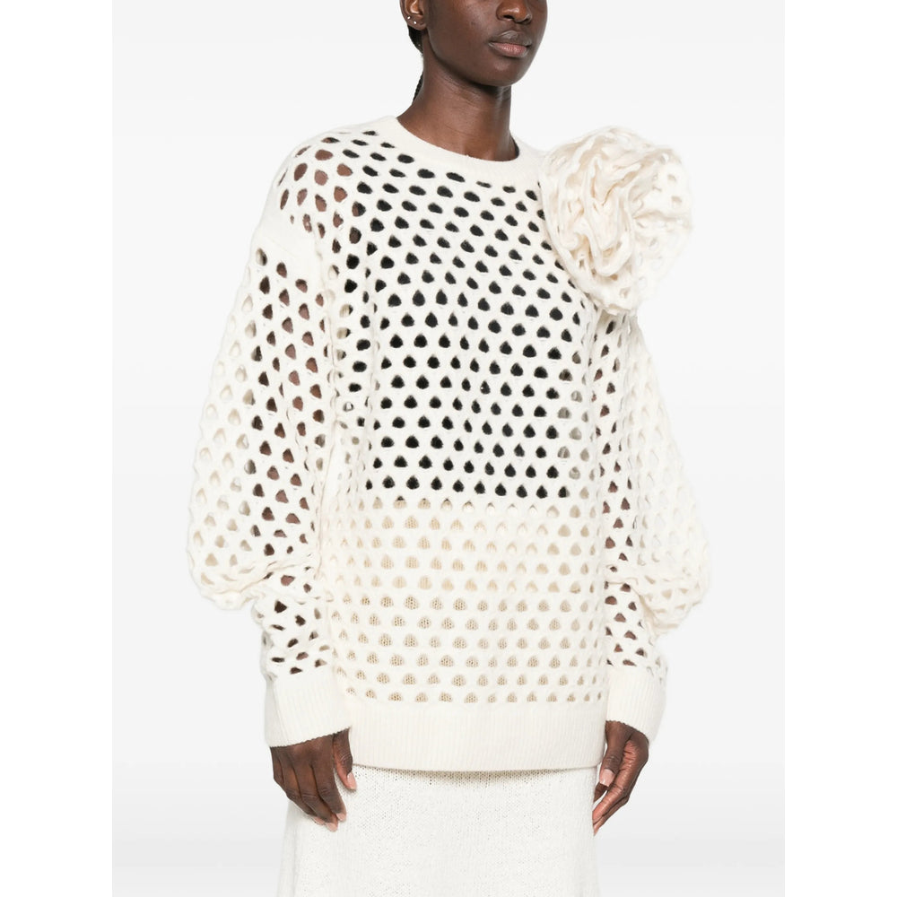Blumarine White Knitwear - Jumpers Women BLUMARINE