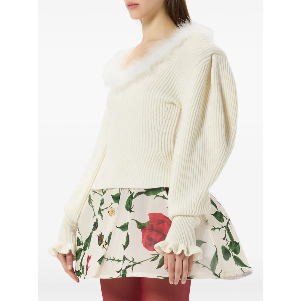 Blumarine White Knitwear - Jumpers Women BLUMARINE