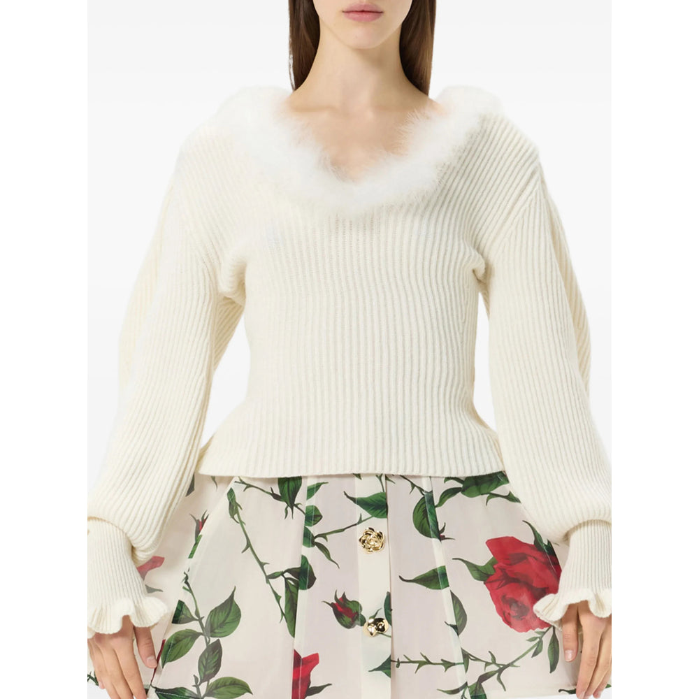 Blumarine White Knitwear - Jumpers Women BLUMARINE
