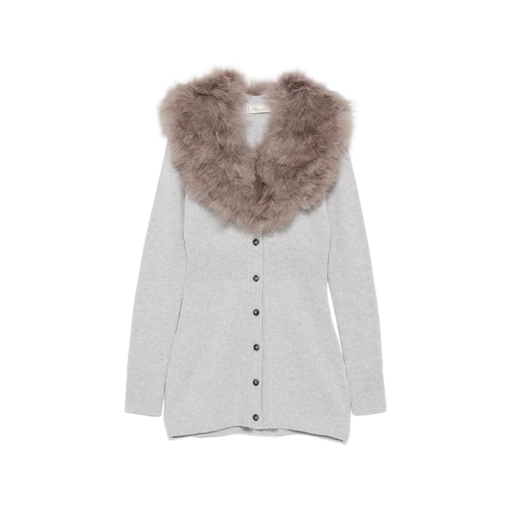 Blumarine Grey Knitwear - Cardigans Women BLUMARINE