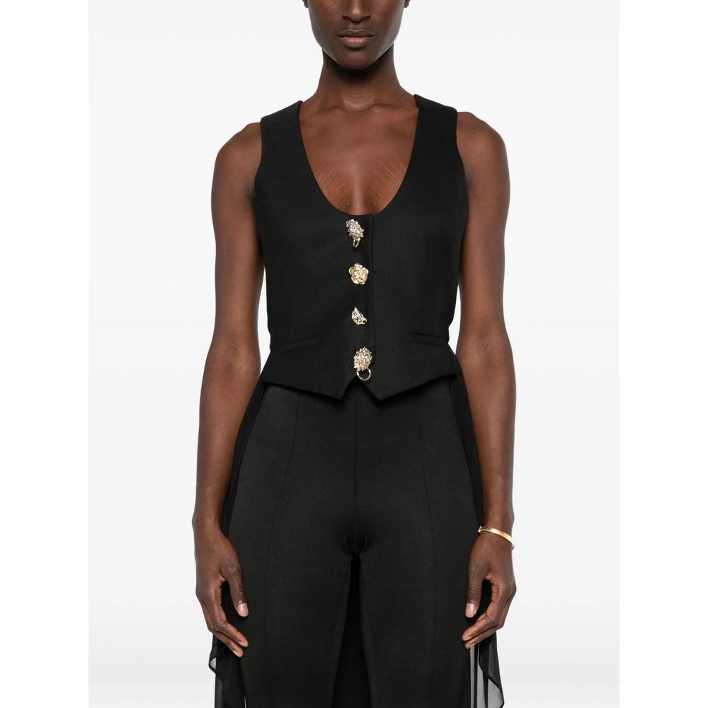 Blumarine Black Jackets - Waistcoat & Gilets Women BLUMARINE