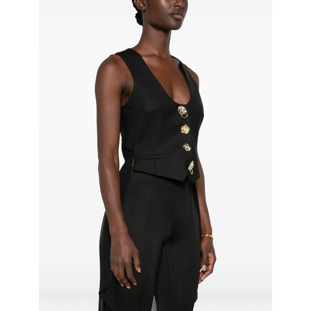 Blumarine Black Jackets - Waistcoat & Gilets Women BLUMARINE