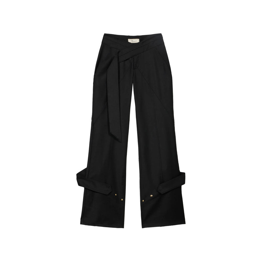 Blumarine Black Trousers - Straight Trousers Women BLUMARINE