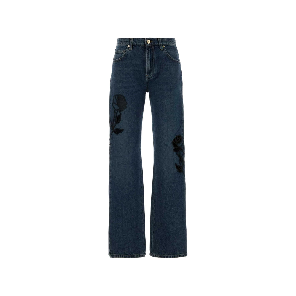 Blumarine Blue Trousers - Straight Trousers Women BLUMARINE