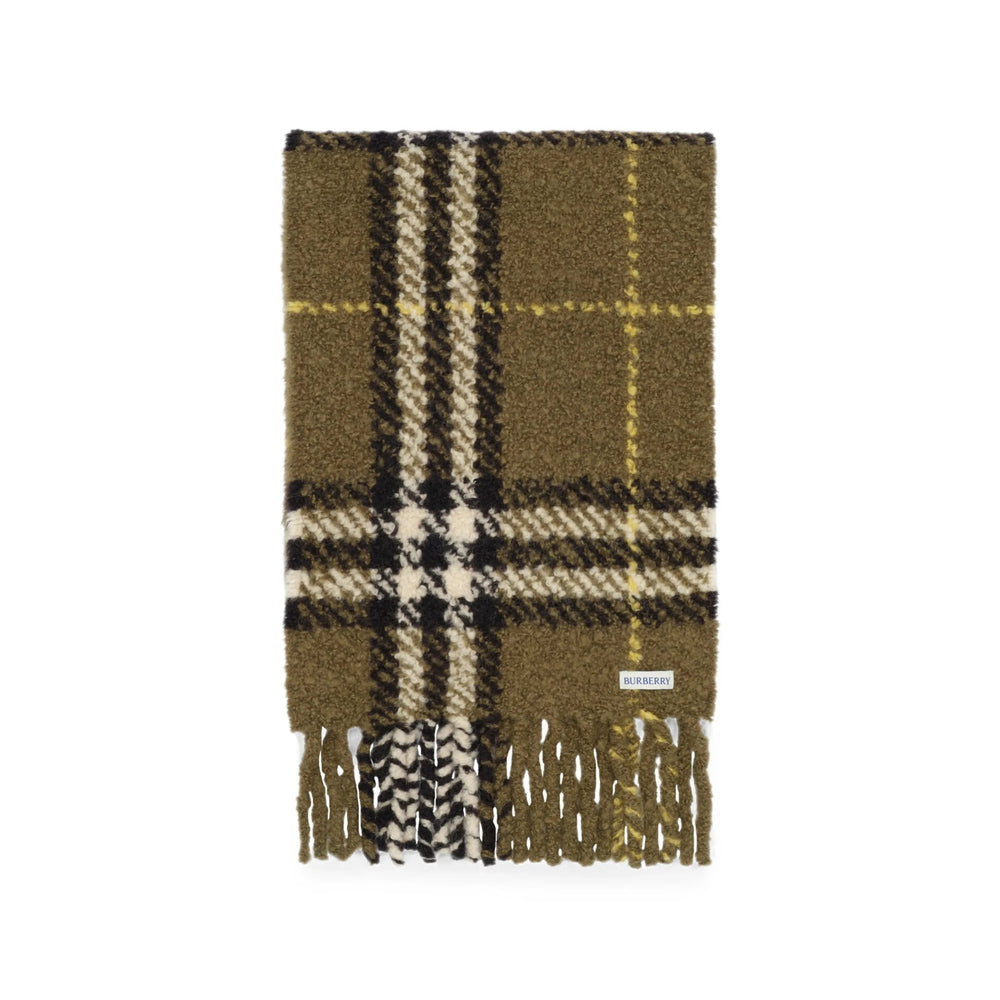 Burberry Green Scarves Men BURBERRY