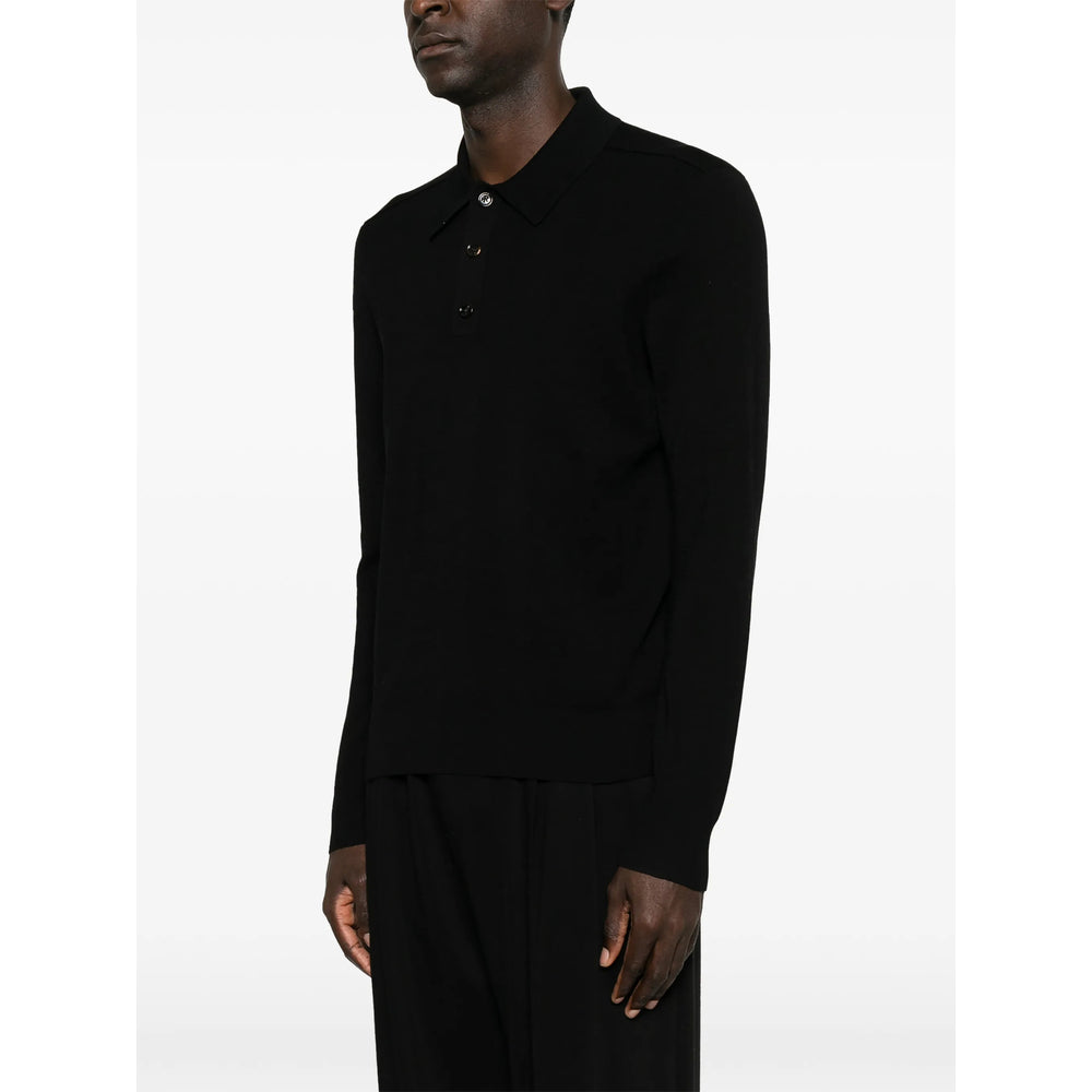 Burberry Black Polo Shirts - Jumpers Men BURBERRY
