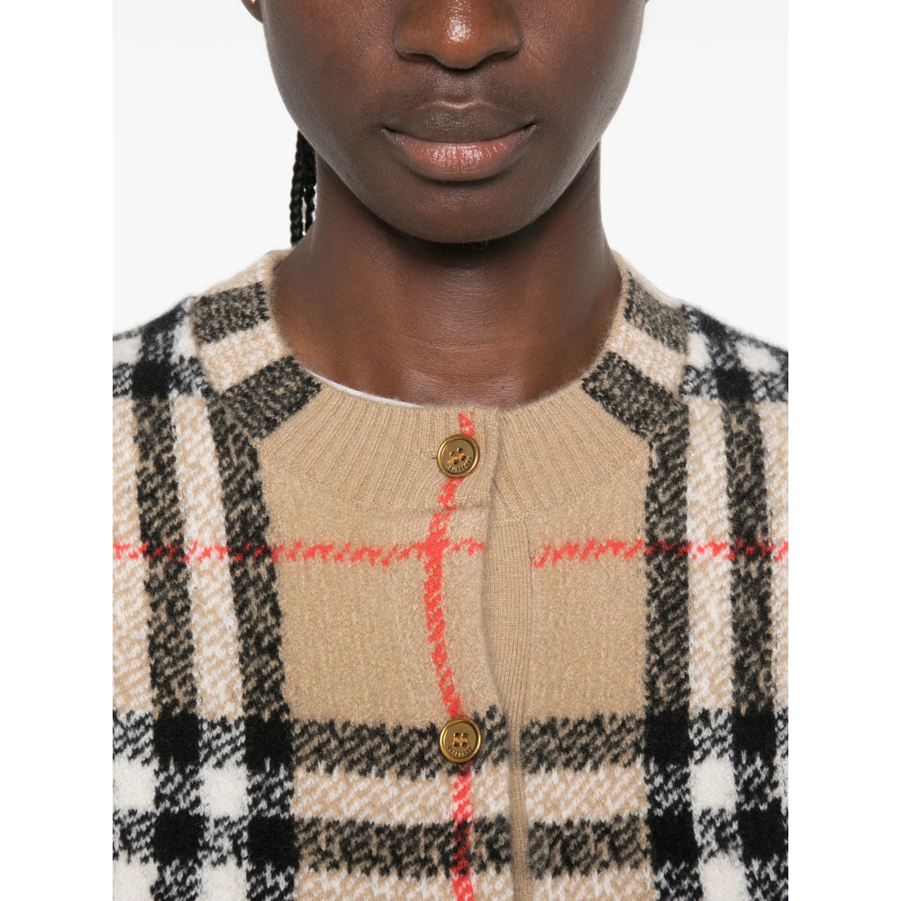 Burberry Neutrals Knitwear - Cardigans Women BURBERRY