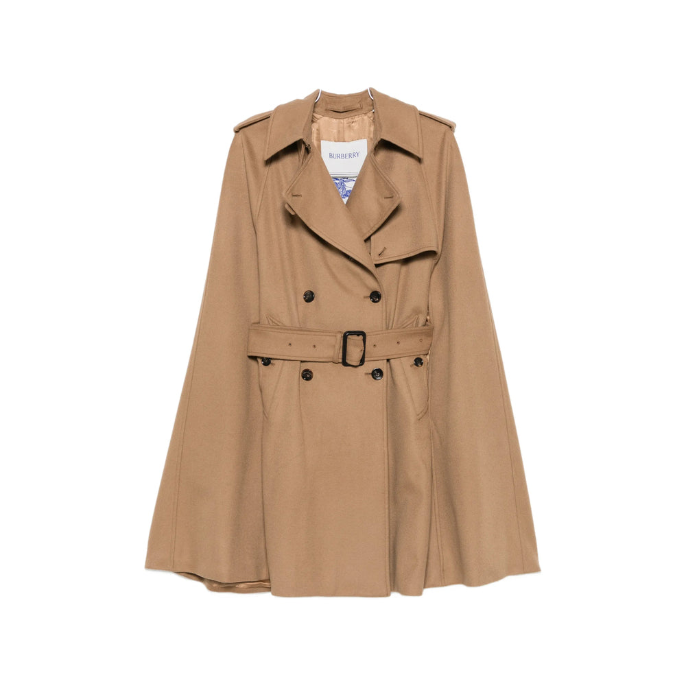 Burberry Neutrals Coats - Capes Women BURBERRY