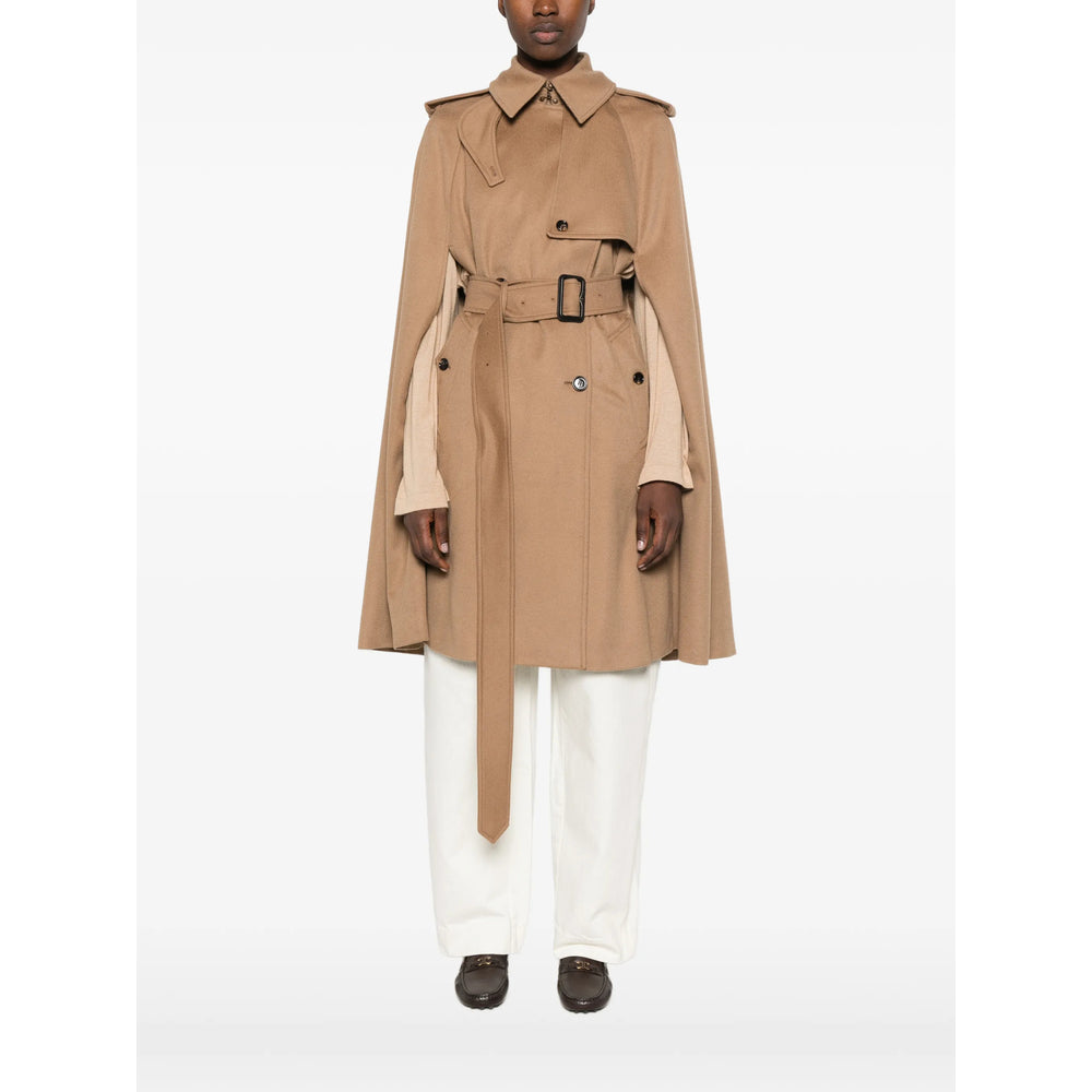 Burberry Neutrals Coats - Capes Women BURBERRY