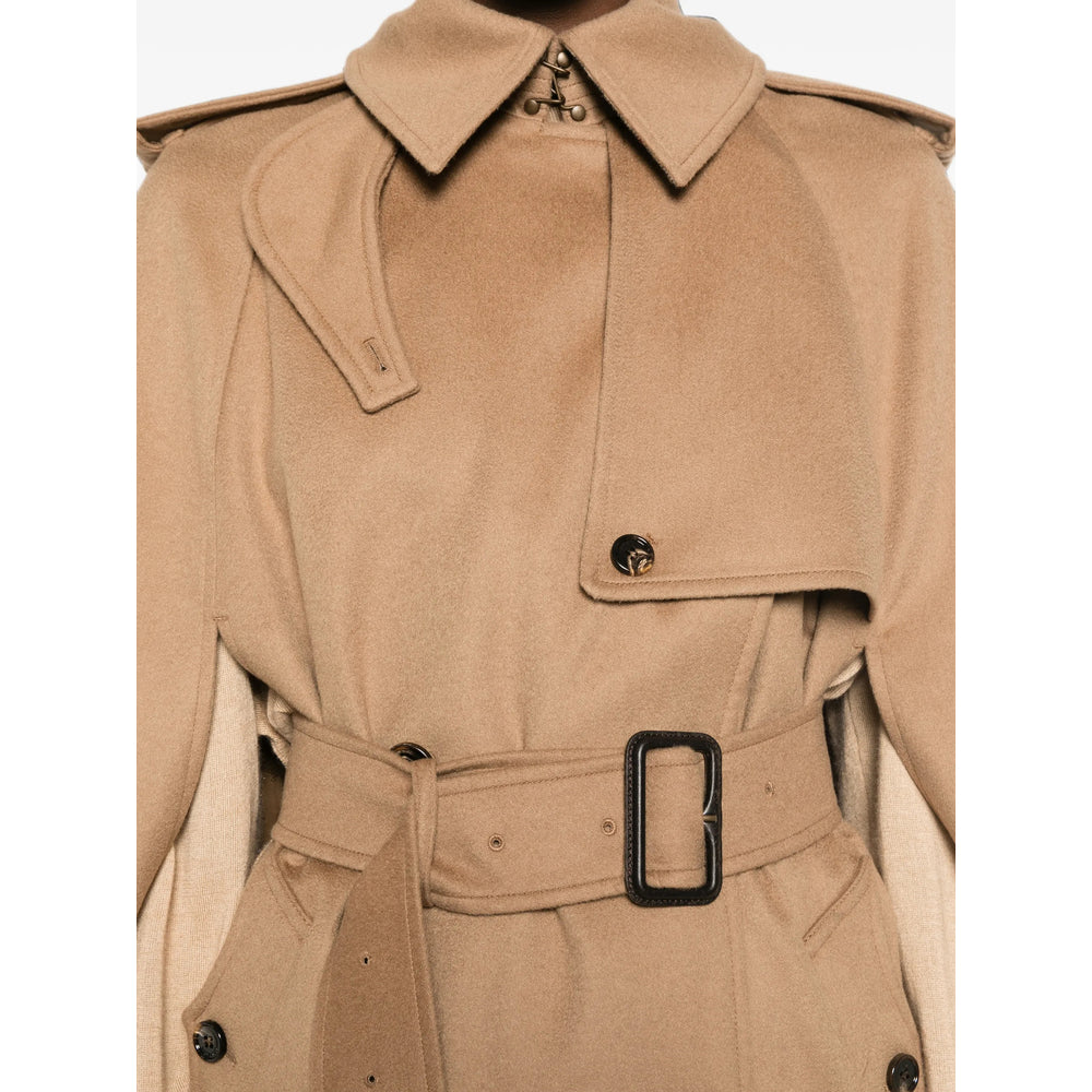 Burberry Neutrals Coats - Capes Women BURBERRY