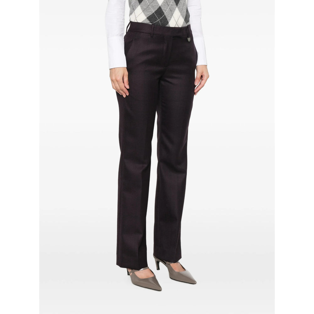 Burberry Brown Trousers - Tailored Trousers Women BURBERRY