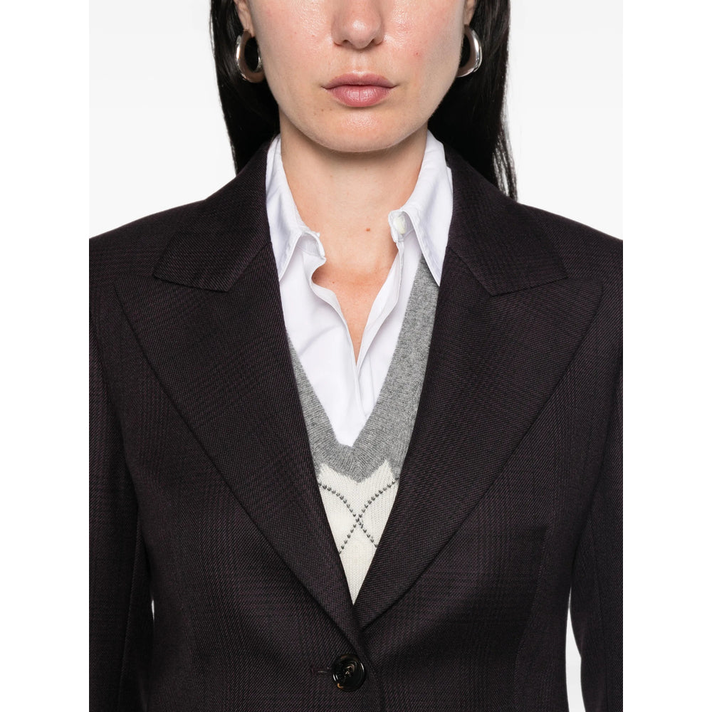 Burberry Purple Jackets - Blazers Women BURBERRY
