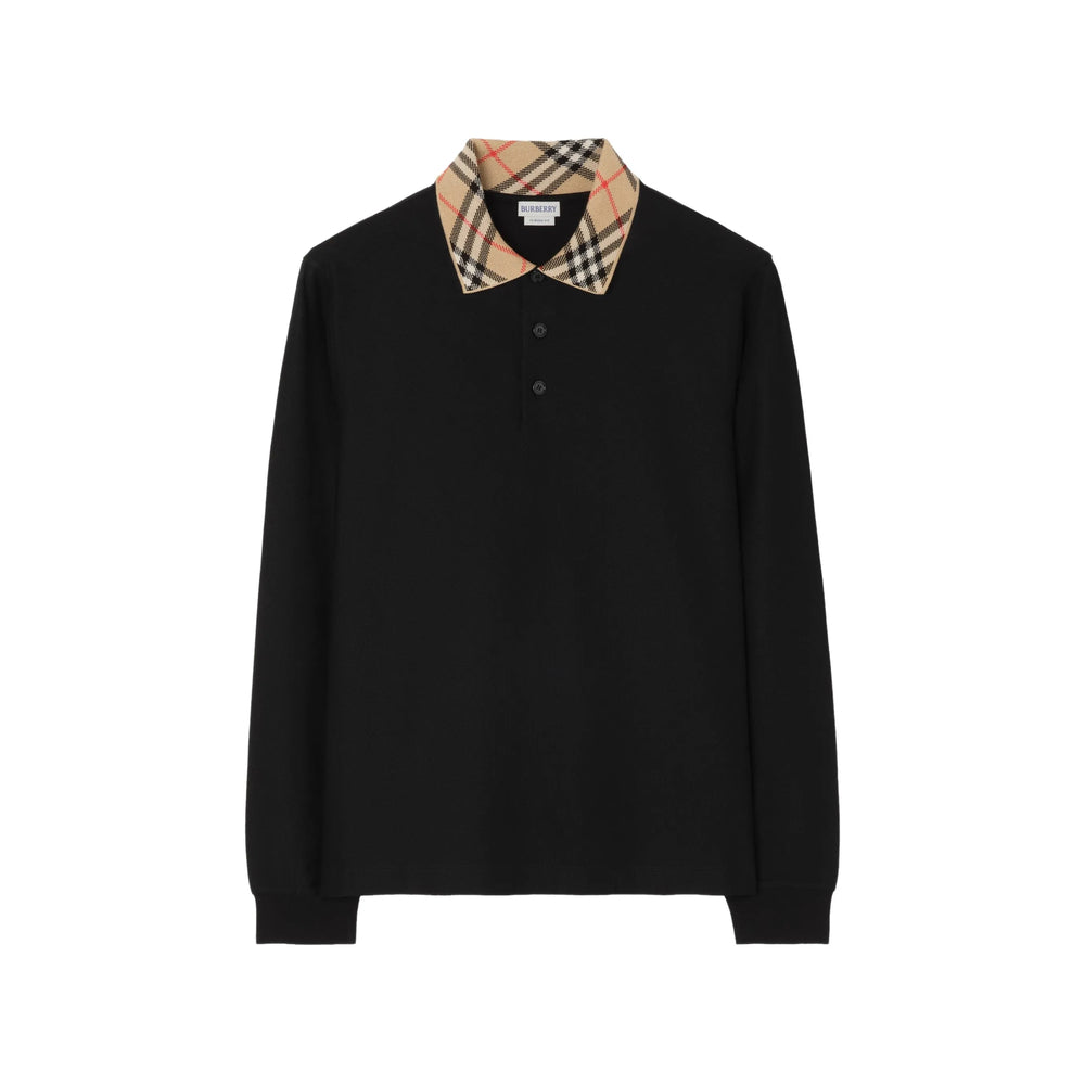 Burberry Black Polo Shirts Men BURBERRY