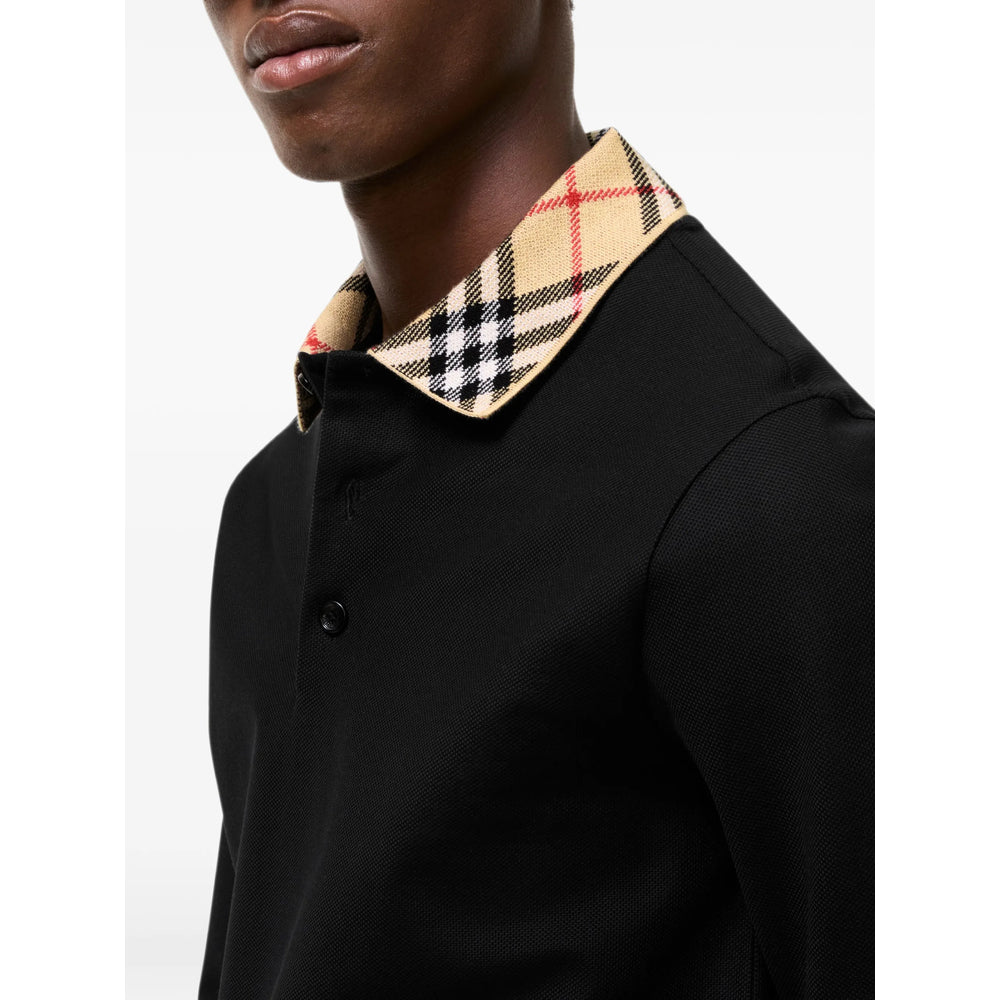 Burberry Black Polo Shirts Men BURBERRY