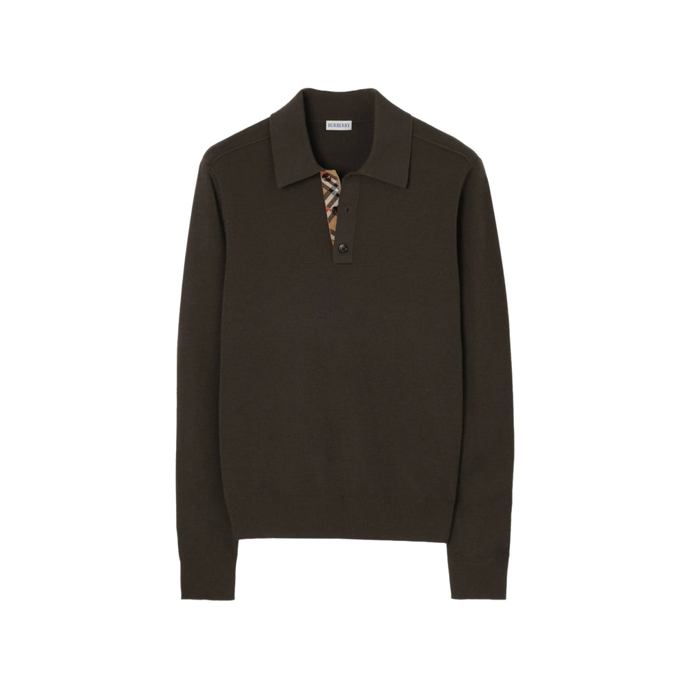 Burberry Brown Polo Shirts Men BURBERRY