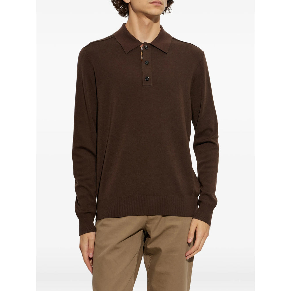 Burberry Brown Polo Shirts Men BURBERRY
