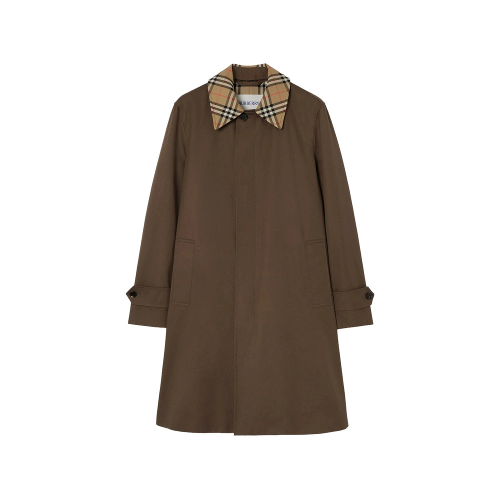 Burberry Brown Coats - Single Breasted Coats Men BURBERRY