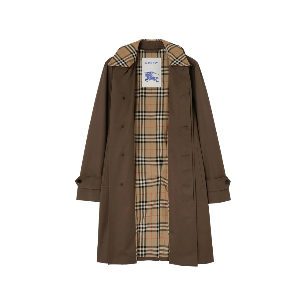 Burberry Brown Coats - Single Breasted Coats Men BURBERRY