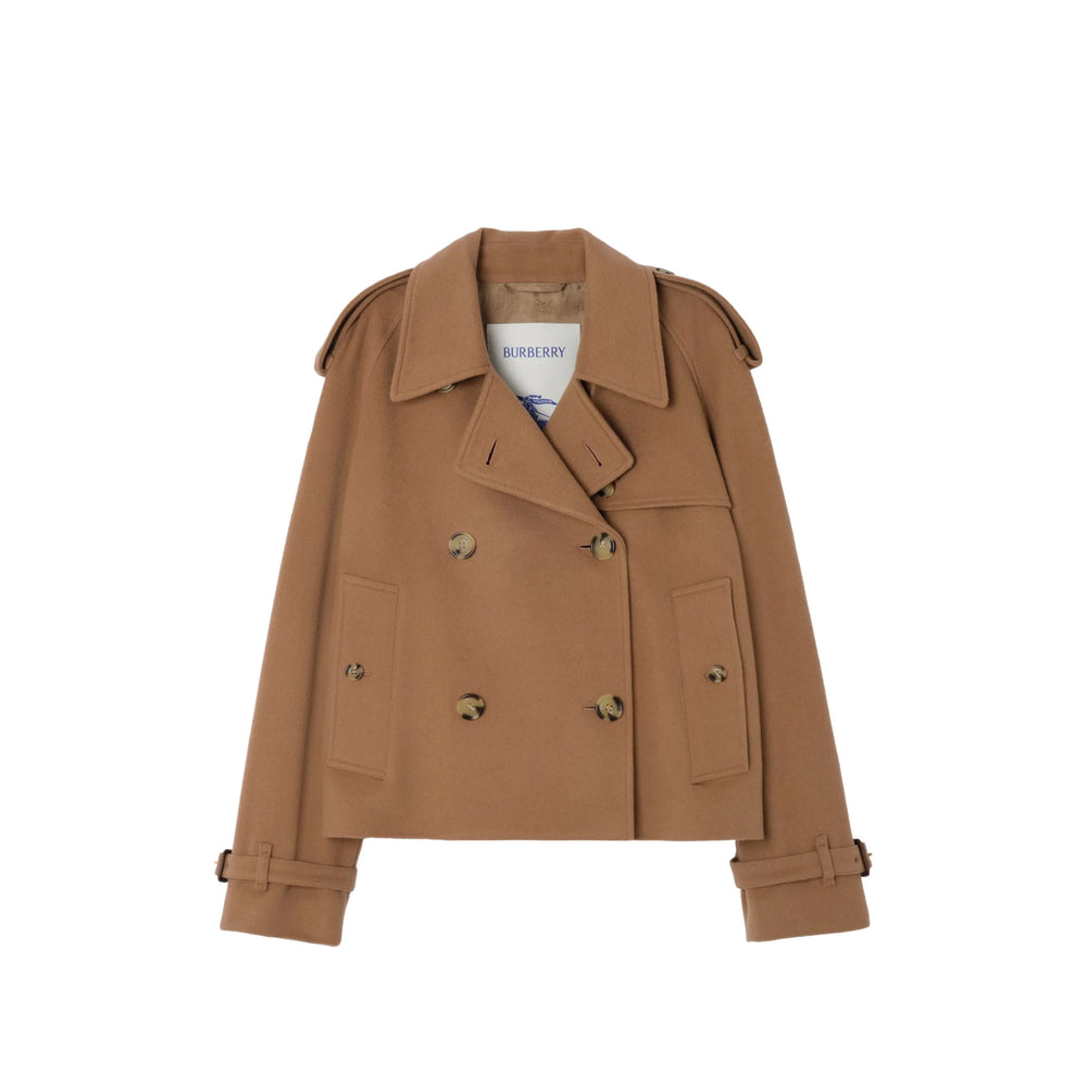 Burberry Brown Jackets - Cropped Jackets Women BURBERRY
