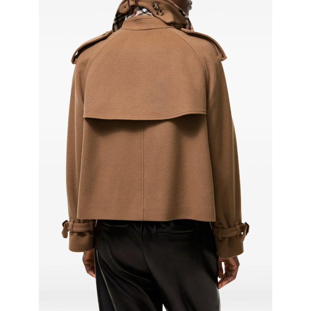 Burberry Brown Jackets - Cropped Jackets Women BURBERRY