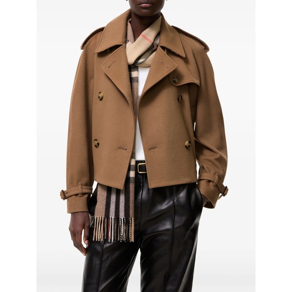 Burberry Brown Jackets - Cropped Jackets Women BURBERRY