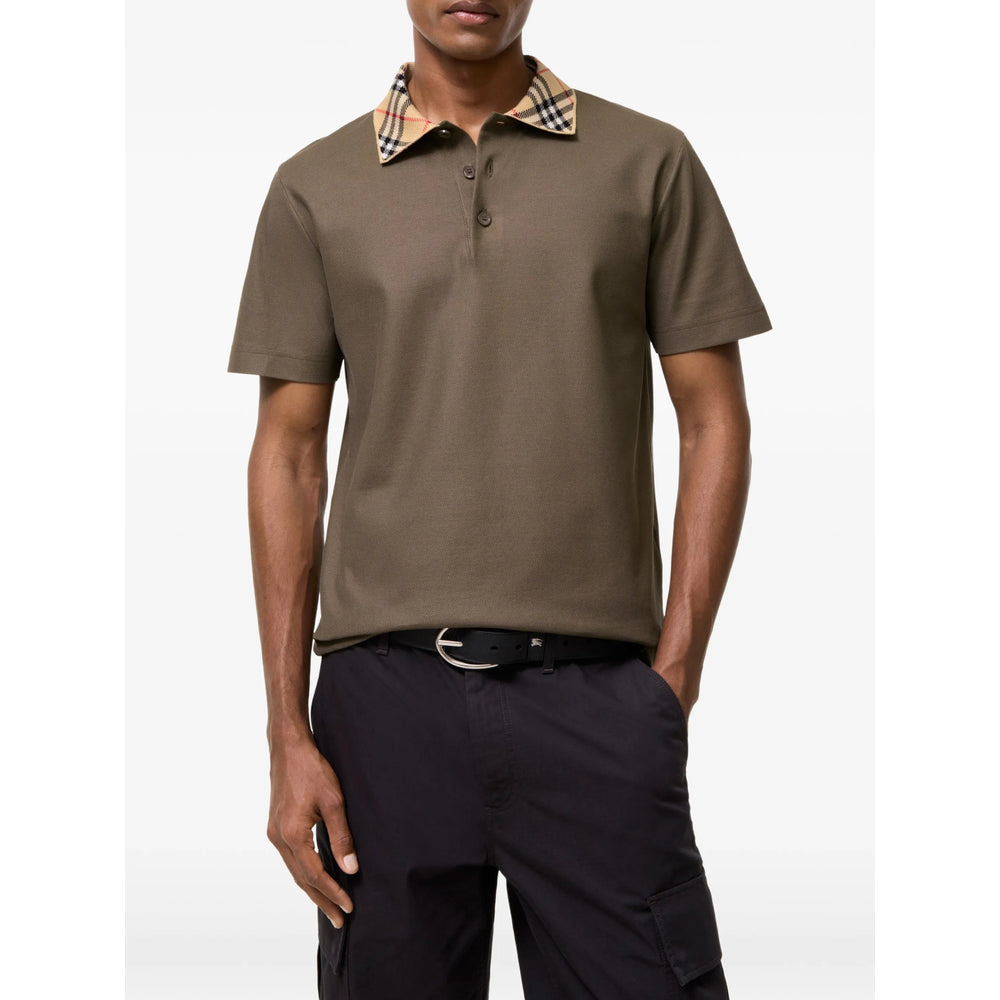 Burberry Brown Polo Shirts Men BURBERRY
