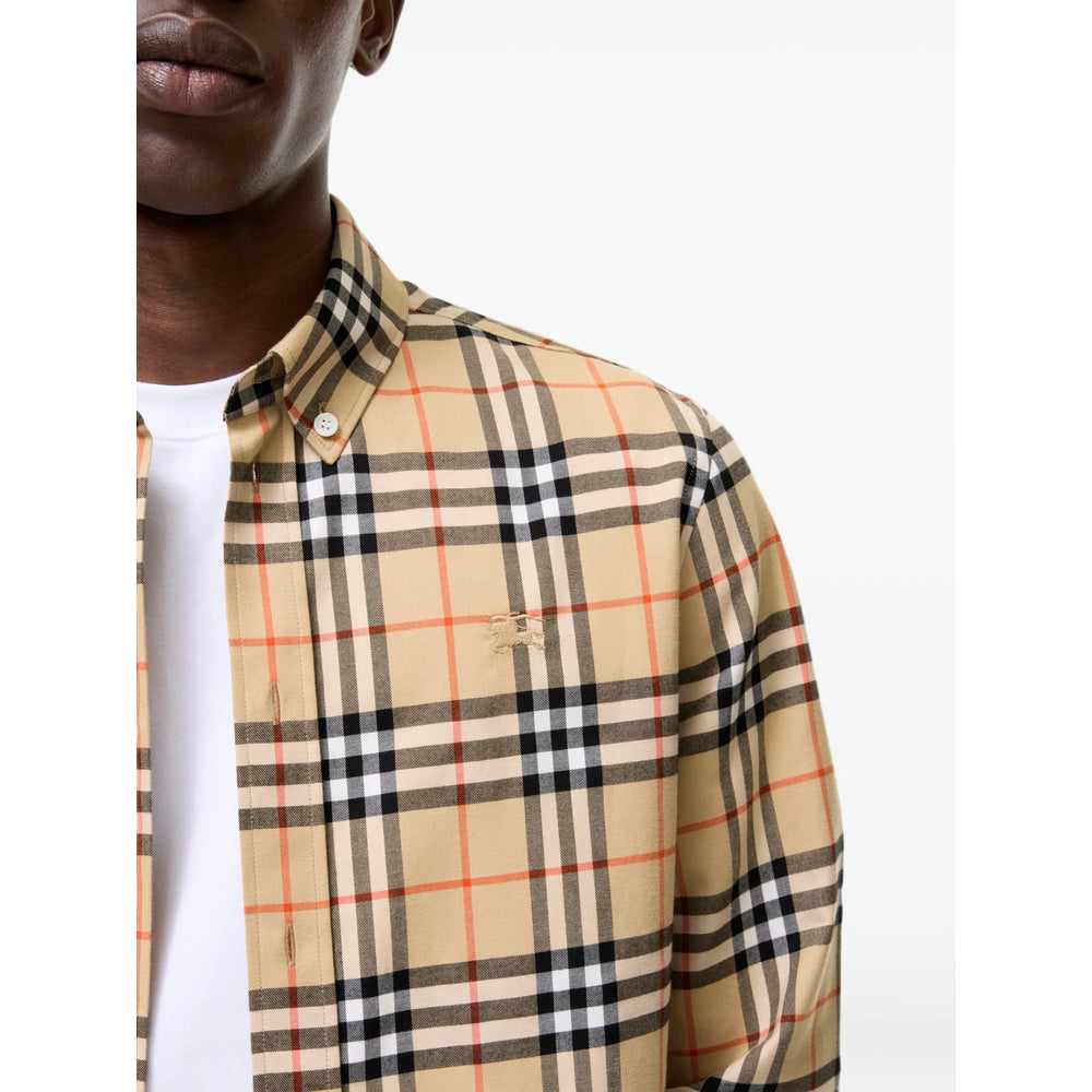 Burberry Neutrals Shirts Men BURBERRY