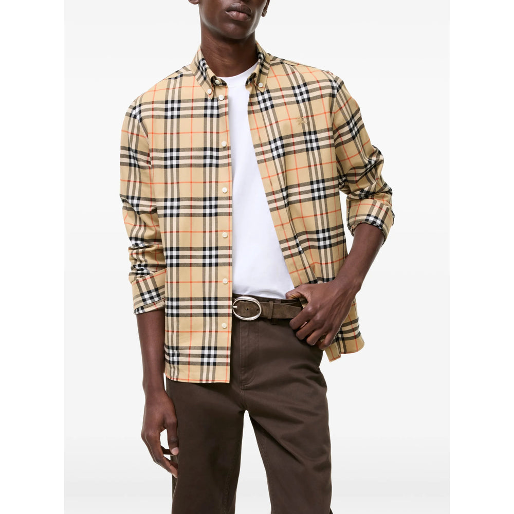 Burberry Neutrals Shirts Men BURBERRY