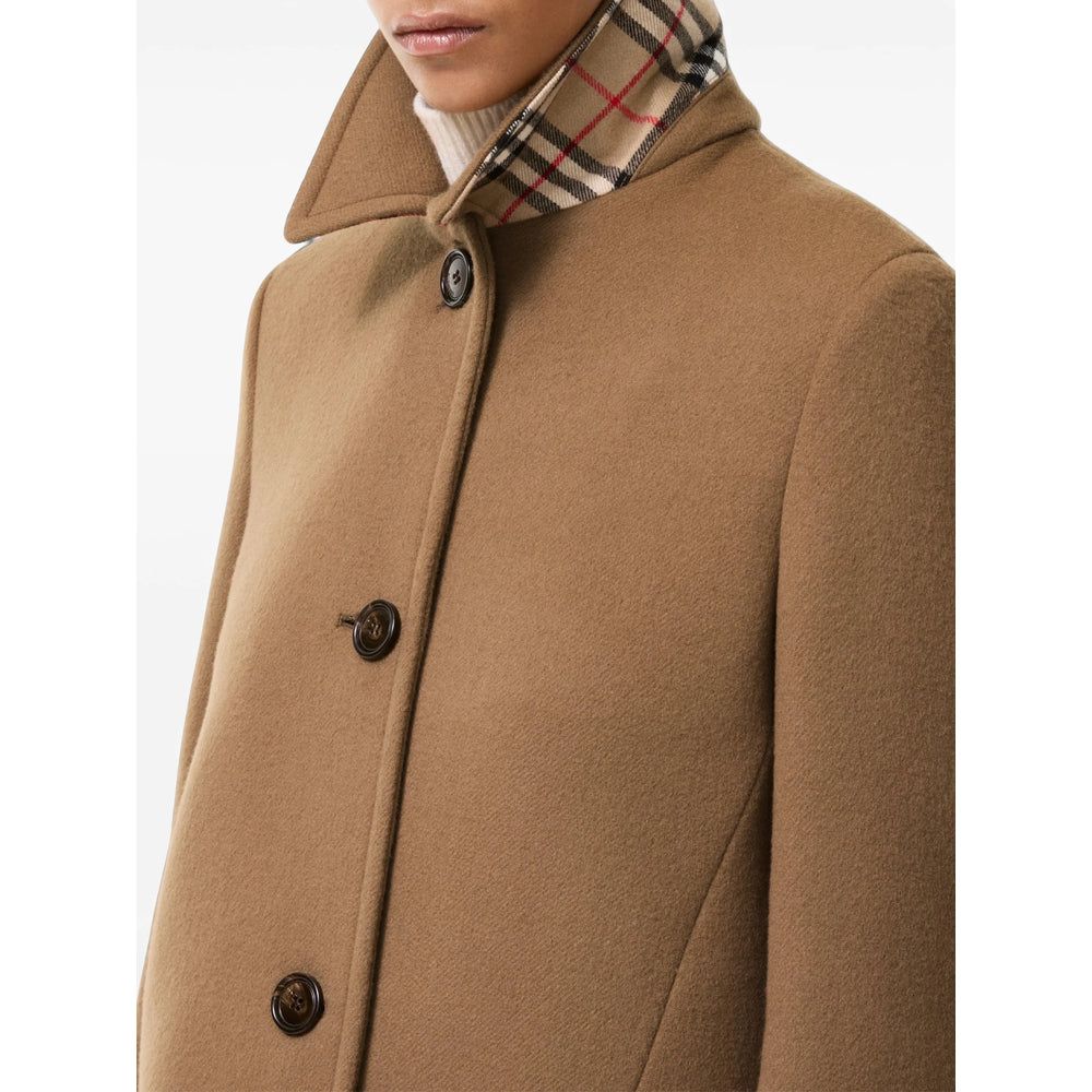 Burberry Brown Coats - Single Breasted Coats Women BURBERRY