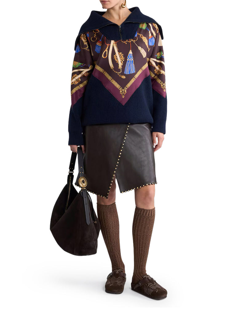 Etro Women Short Studded Leather Skirt ETRO