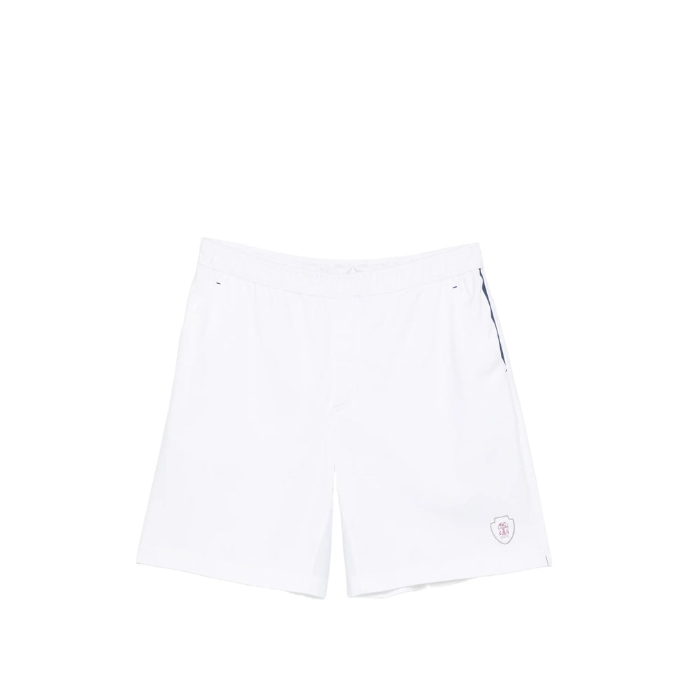 Brunello Cucinelli White Shorts - Track & Running Shorts Men BRUNELLO CUCINELLI