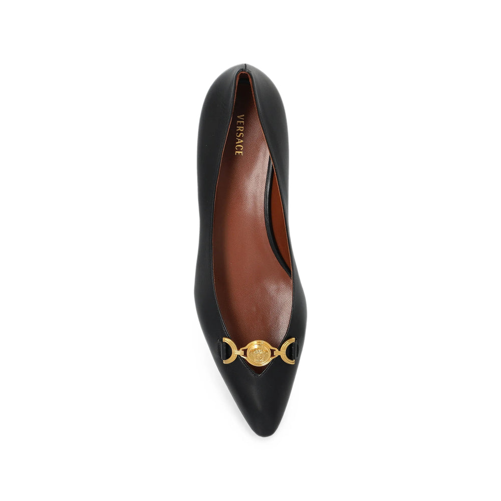 Versace Black Ballet Flats Women VERSACE