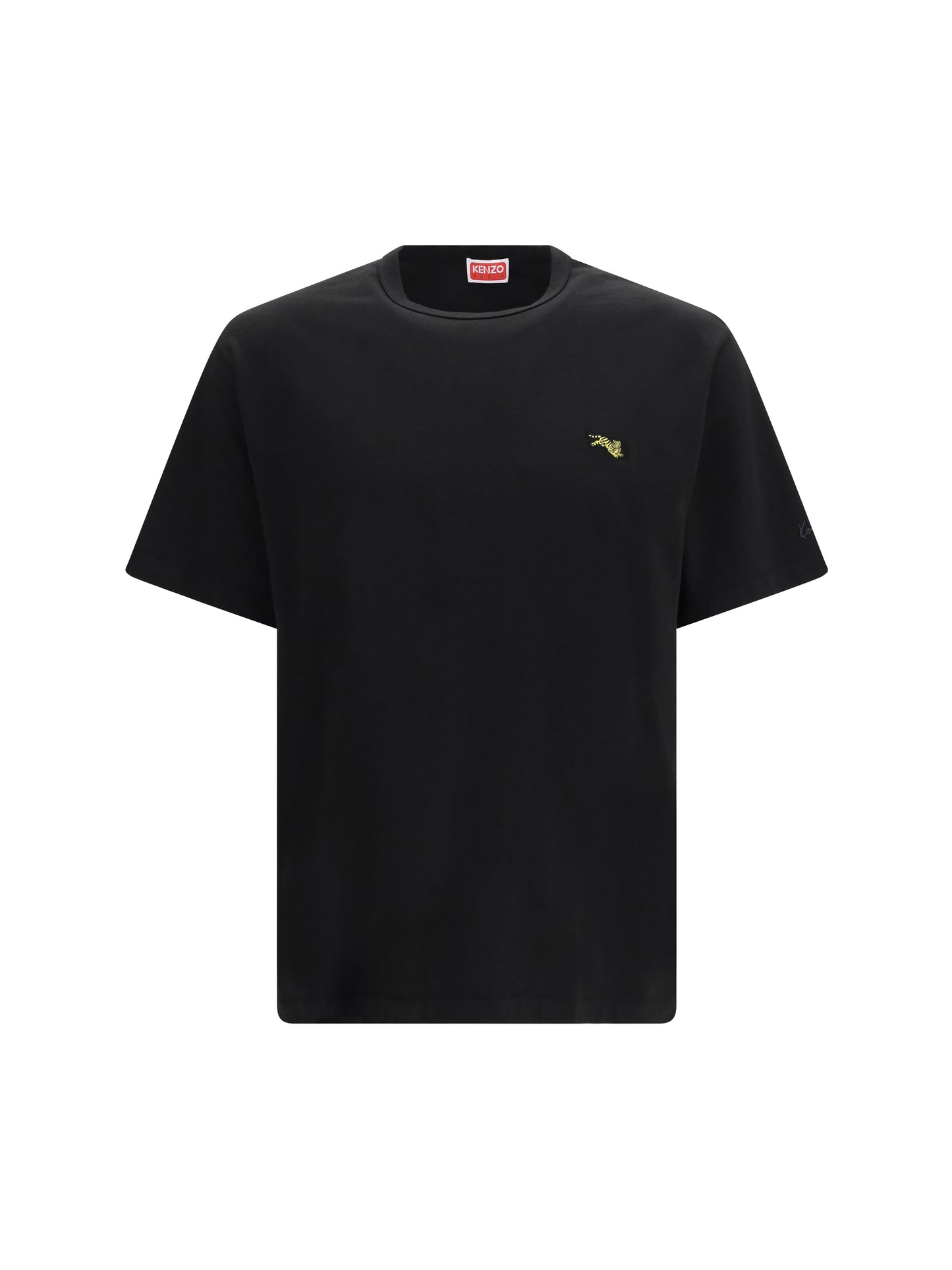 Kenzo Men Kenzo Jumping Tiger Embroidered Cotton T-Shirt KENZO