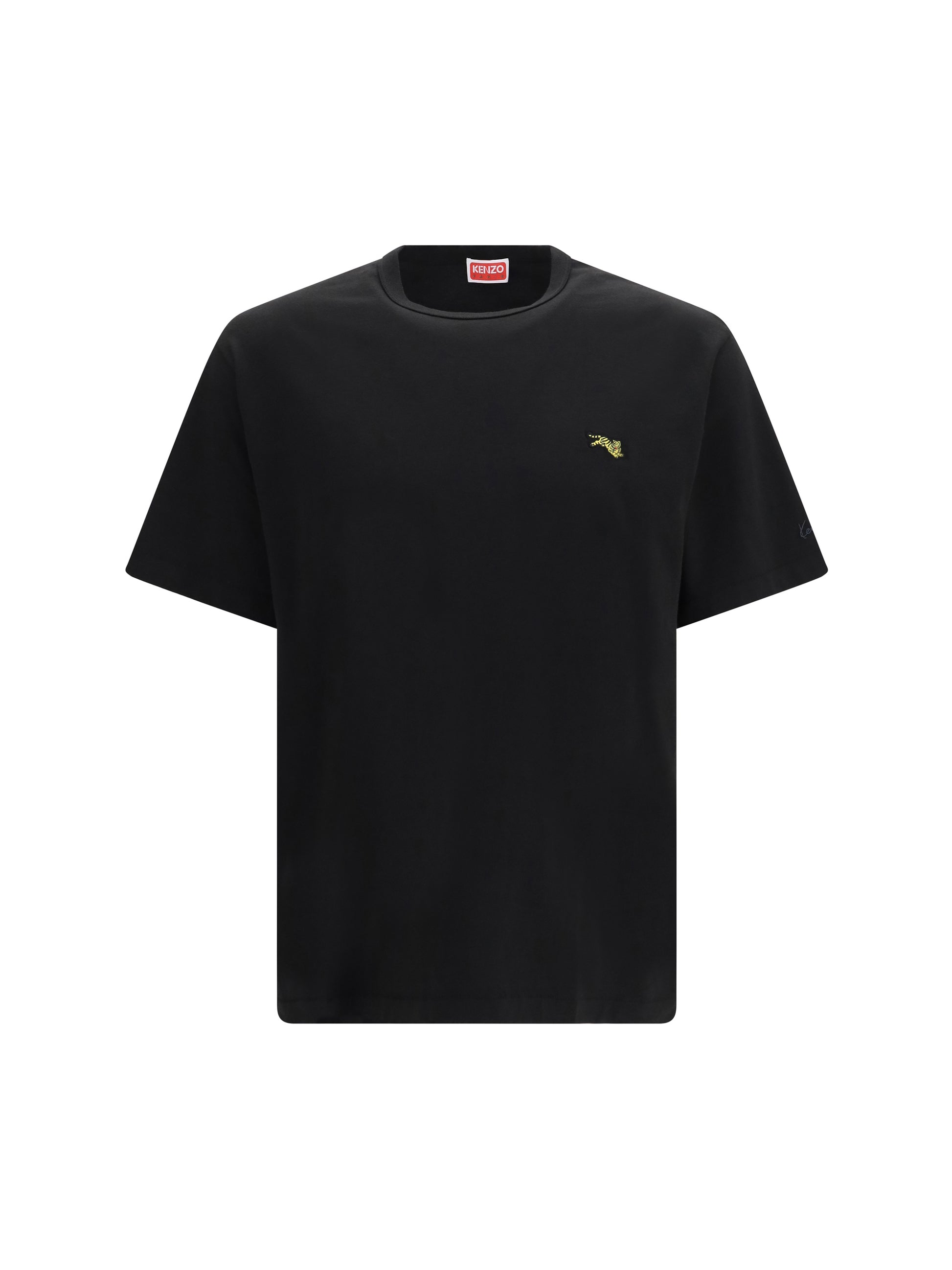 Kenzo Men Kenzo Jumping Tiger Embroidered Cotton T-Shirt KENZO