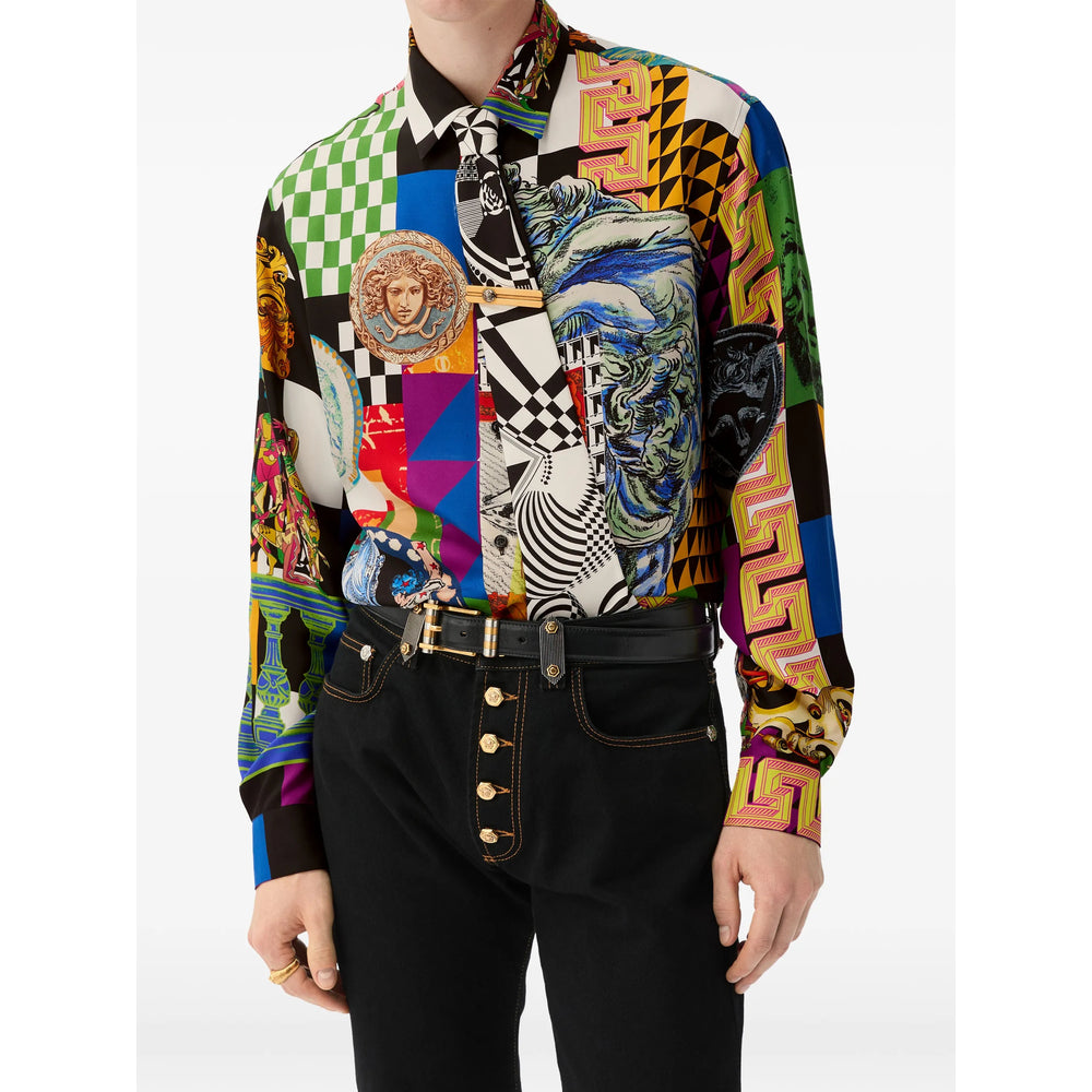 Versace Black Shirts Men VERSACE