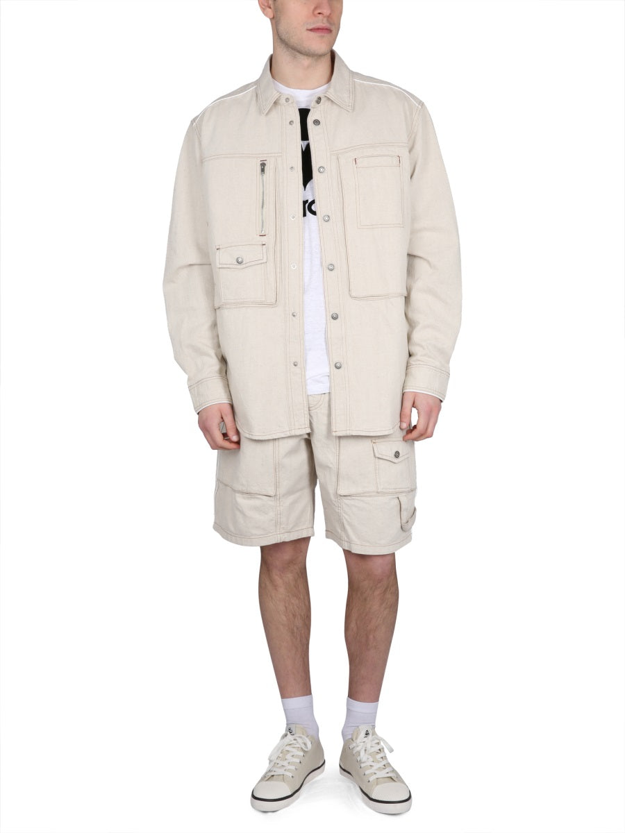 Marant Men Peio Denim Bermuda Shorts ISABEL MARANT