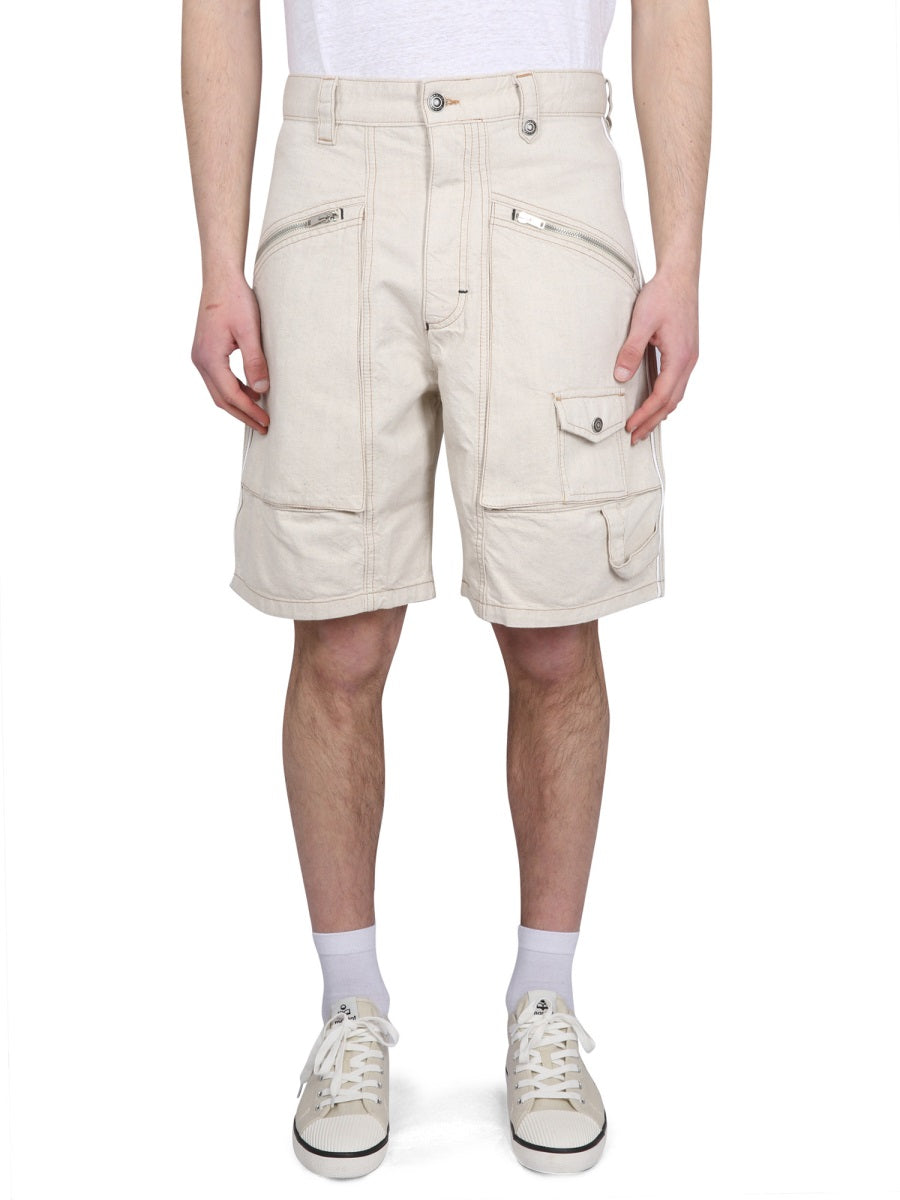 Marant Men Peio Denim Bermuda Shorts ISABEL MARANT