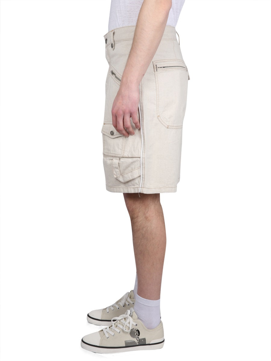 Marant Men Peio Denim Bermuda Shorts ISABEL MARANT